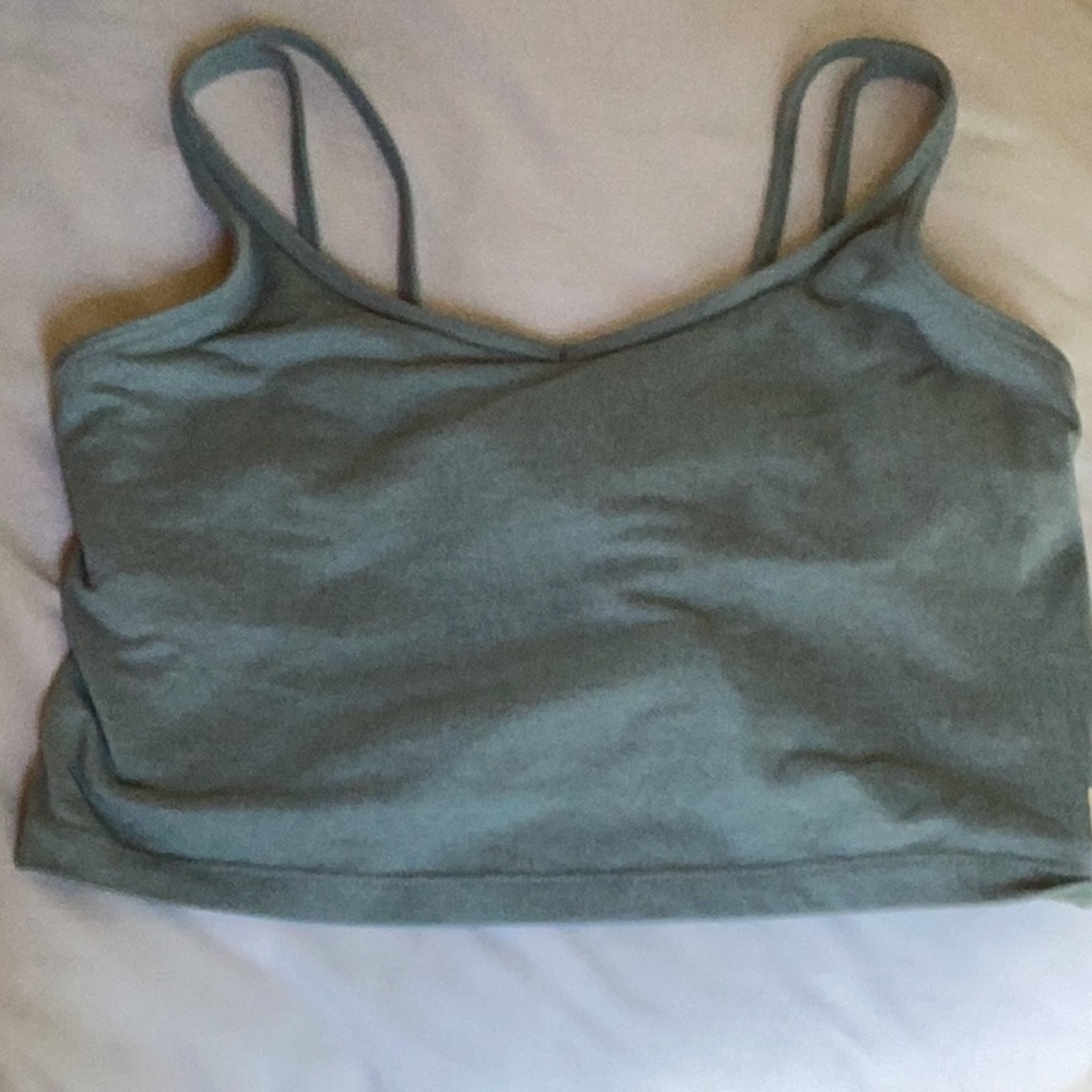 Vuori light blue crop top